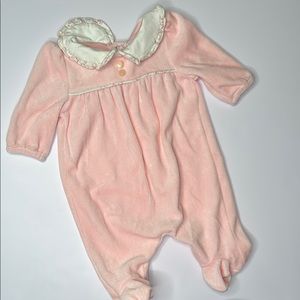 Chaps Pink Velvet One Piece outfit